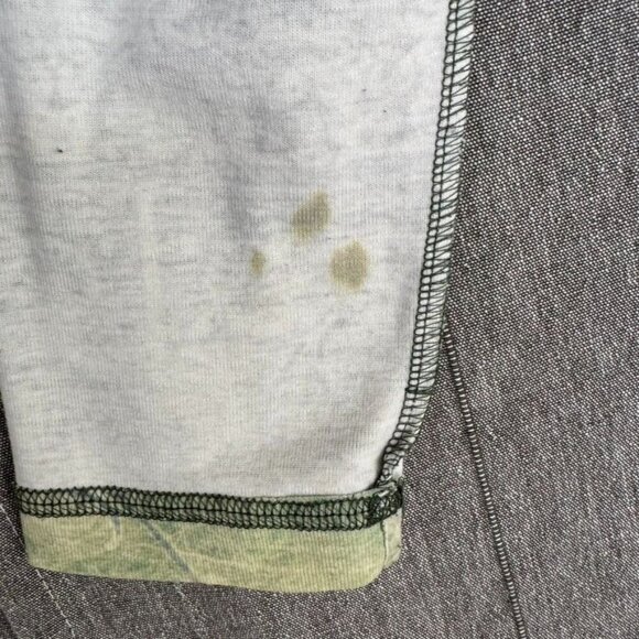 Y2K Xcit u.s.a. Blue Green Filigree Crystal Embellished Long Sleeve T Shirt - Picture 10 of 10